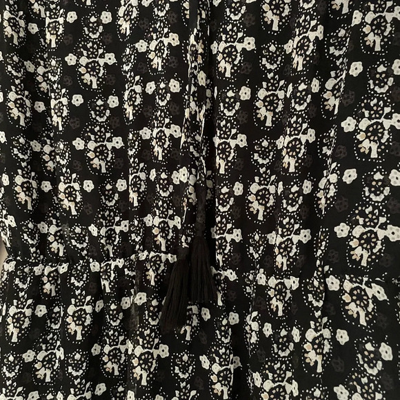 Madewell Woodland Artisan Dress 0 Boho Flowy Peasant Hippie Floral - Picture 4 of 7